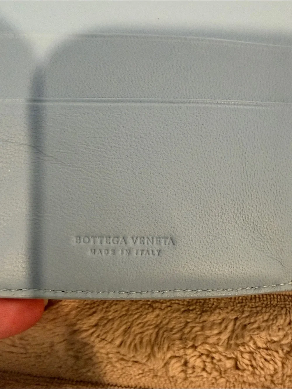 Bottega Veneta Light Blue Leather Wallet - Picture 4 of 6